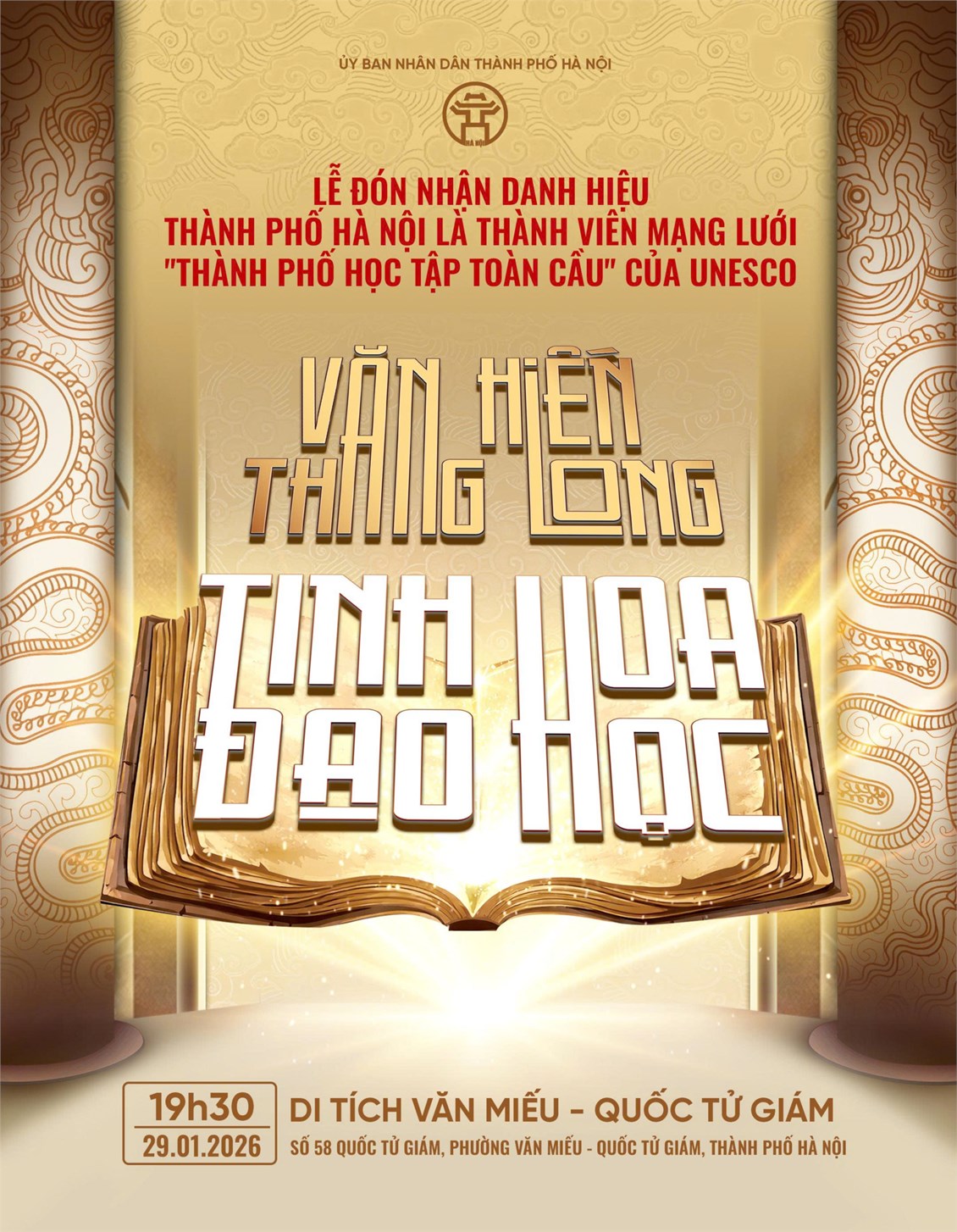 Hà Nội đón nhận danh hiệu “Thành phố học tập toàn cầu” của UNESCO vào ngày 29/01